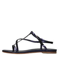Sandali flat in pelle 