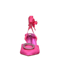 Décolleté slingback in raso 
