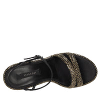 Zeppe Olimpo in raso e strass 