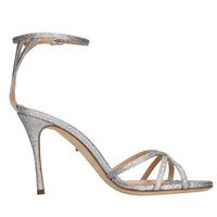 Sandali in pelle e glitter 