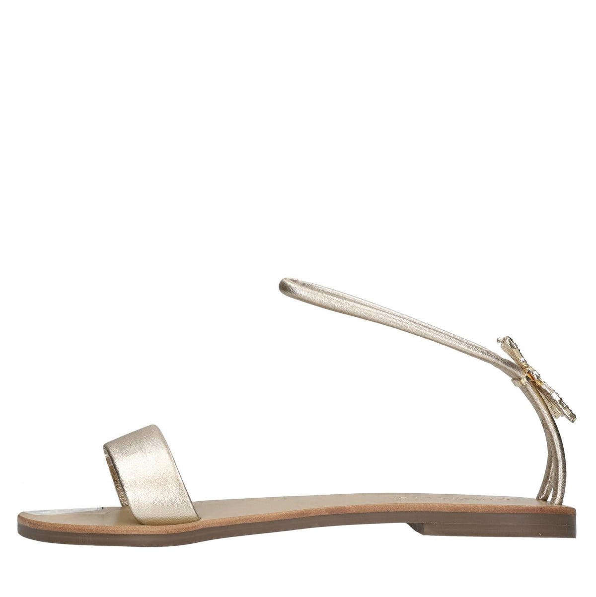 Sandali flat in pelle 