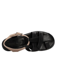 Sandali flat in pelle 
