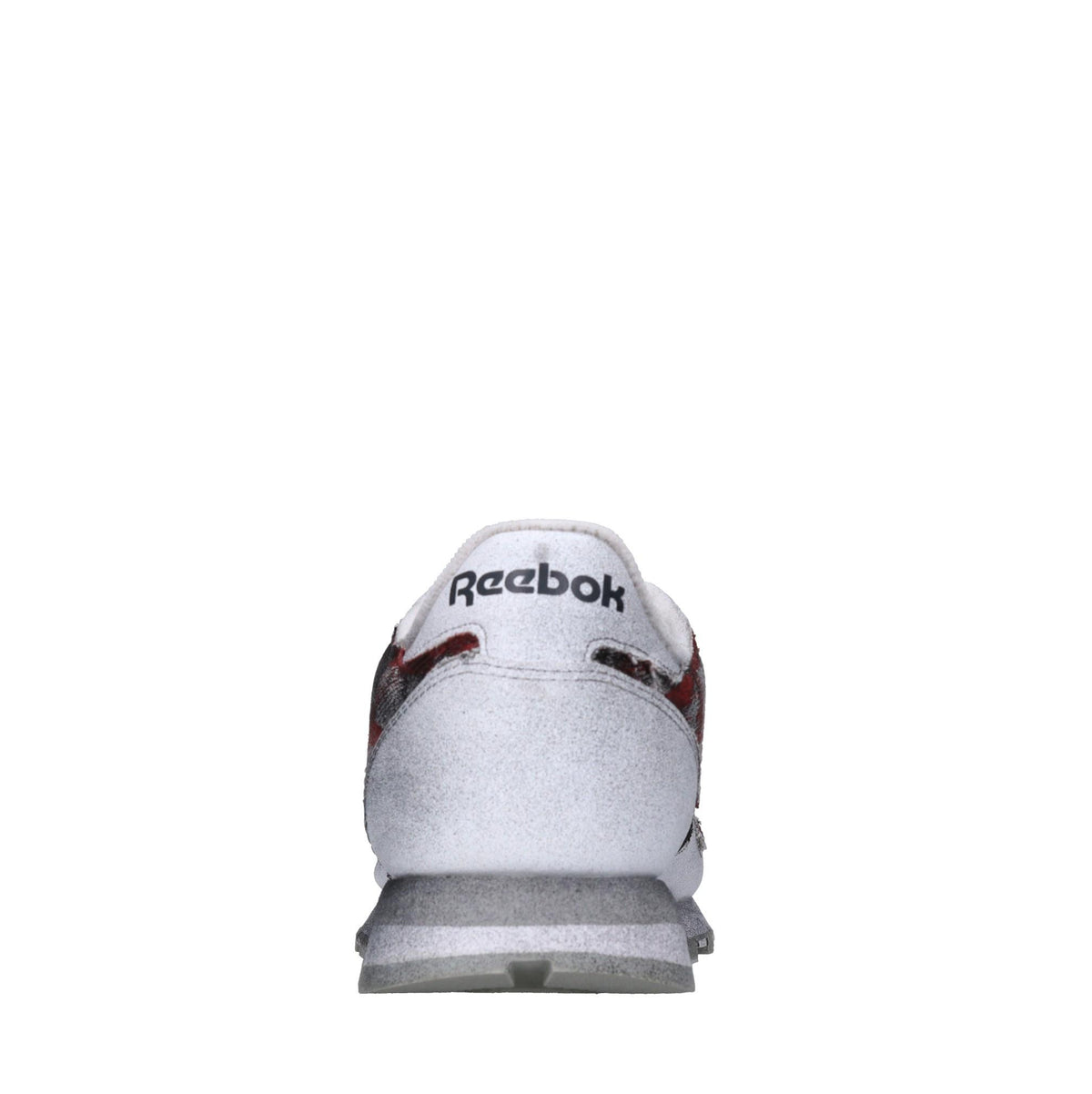 Sneakers in pelle e tessuto 