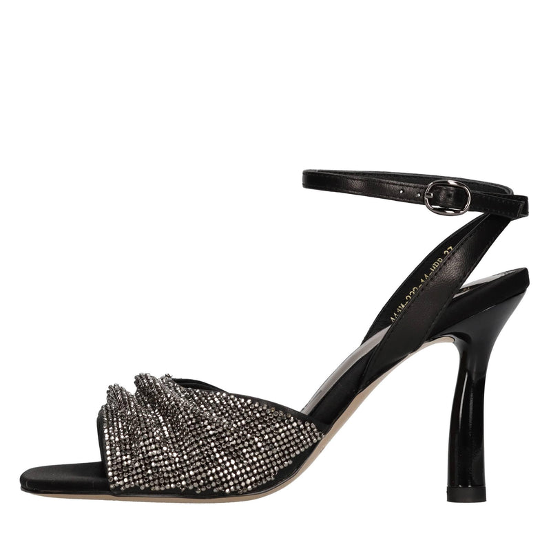 Sandali in raso e strass 