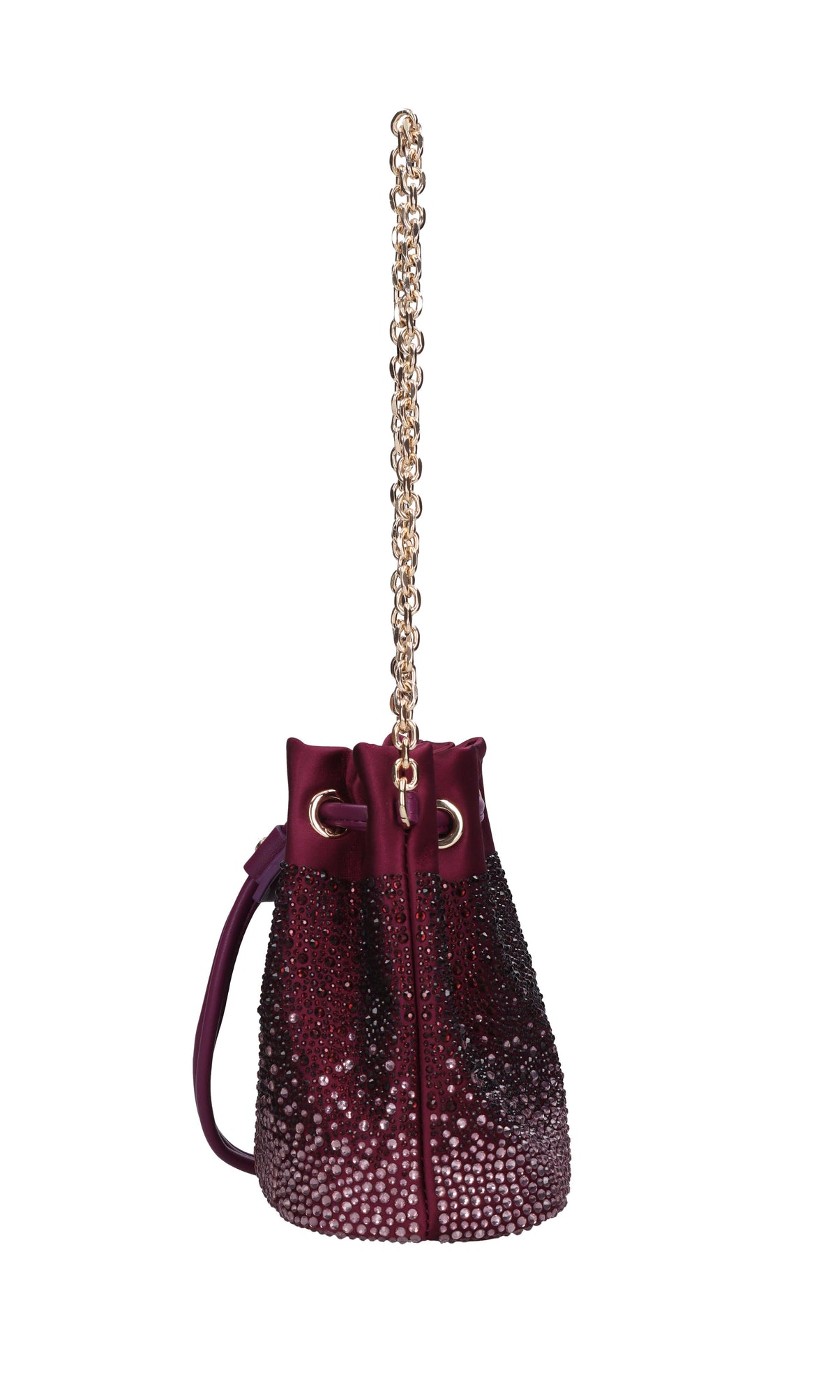 Borsa Night Edition in raso e strass 