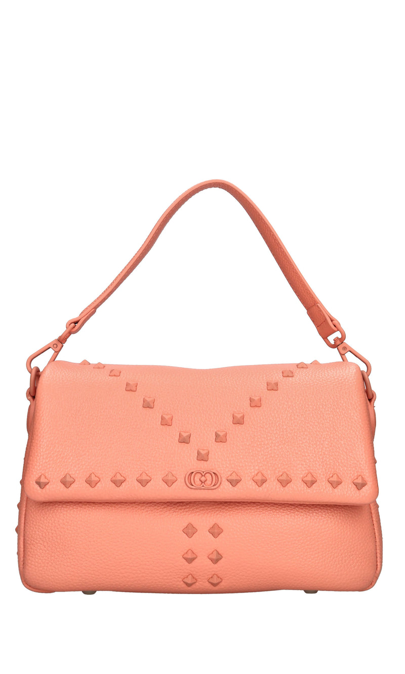 Borsa Frivolous in pelle e borchie 