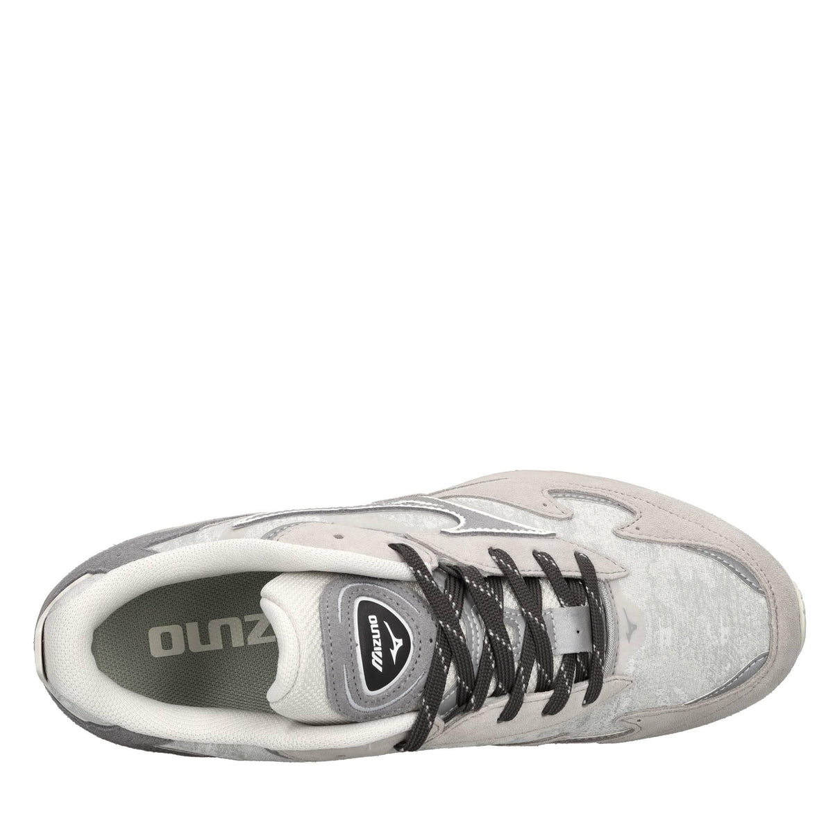 Sneakers in pelle e tessuto 