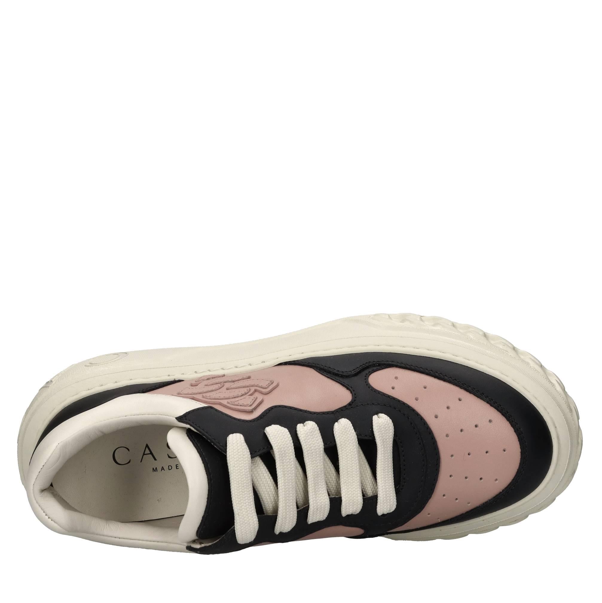 Sneakers Off road in pelle 