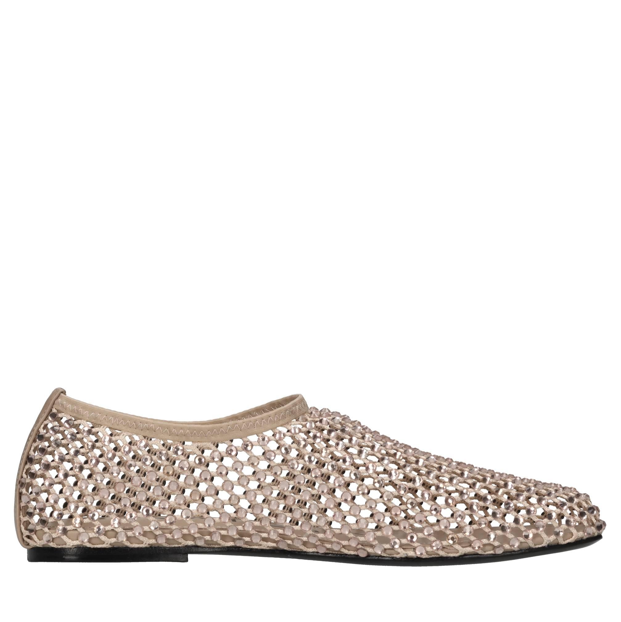 Ballerine Dollie in tessuto e strass 