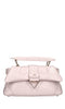 LA CARRIE Ivory leather bag