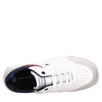 Sneakers in ecopelle e tessuto 
