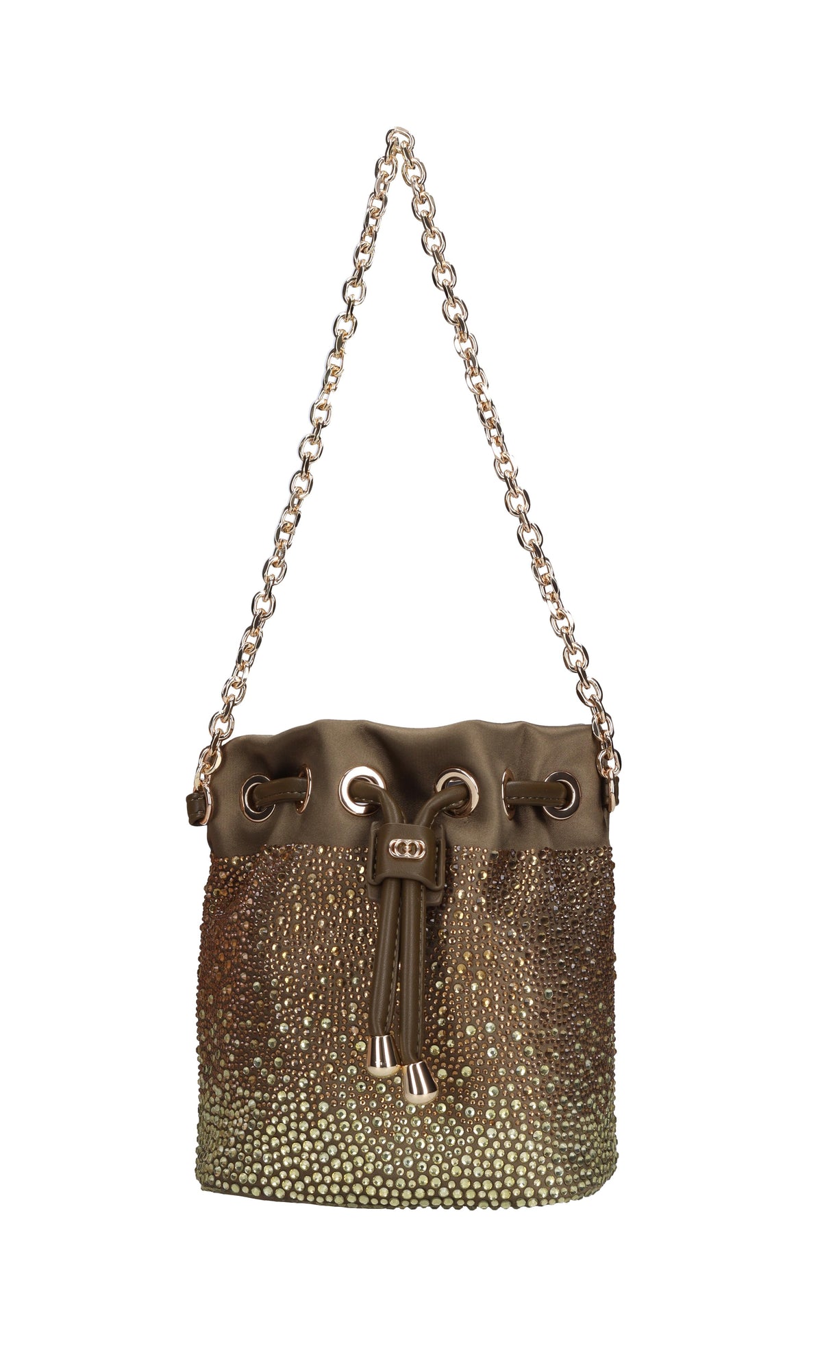 Borsa Night Edition in raso e strass 