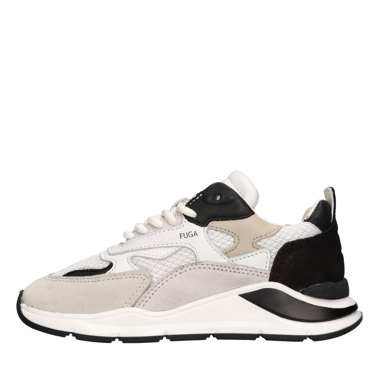 Sneakers in camoscio e tessuto 