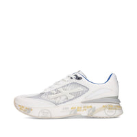 Sneakers in camoscio ecopelle e tessuto 