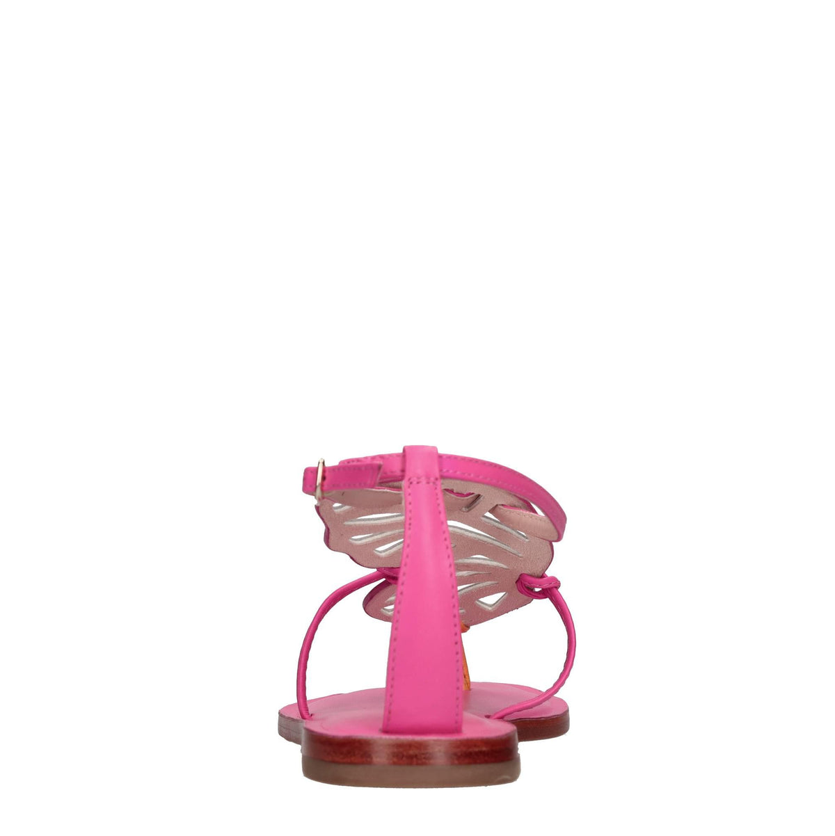 Sandali flat modello BUTTERFLY FLAT in pelle 