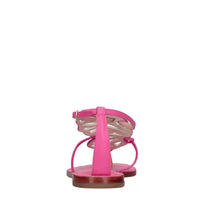 Sandali flat modello BUTTERFLY FLAT in pelle 
