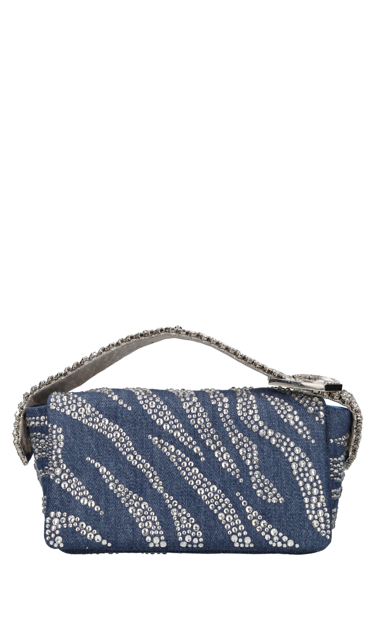 Borsa in tessuto e strass 