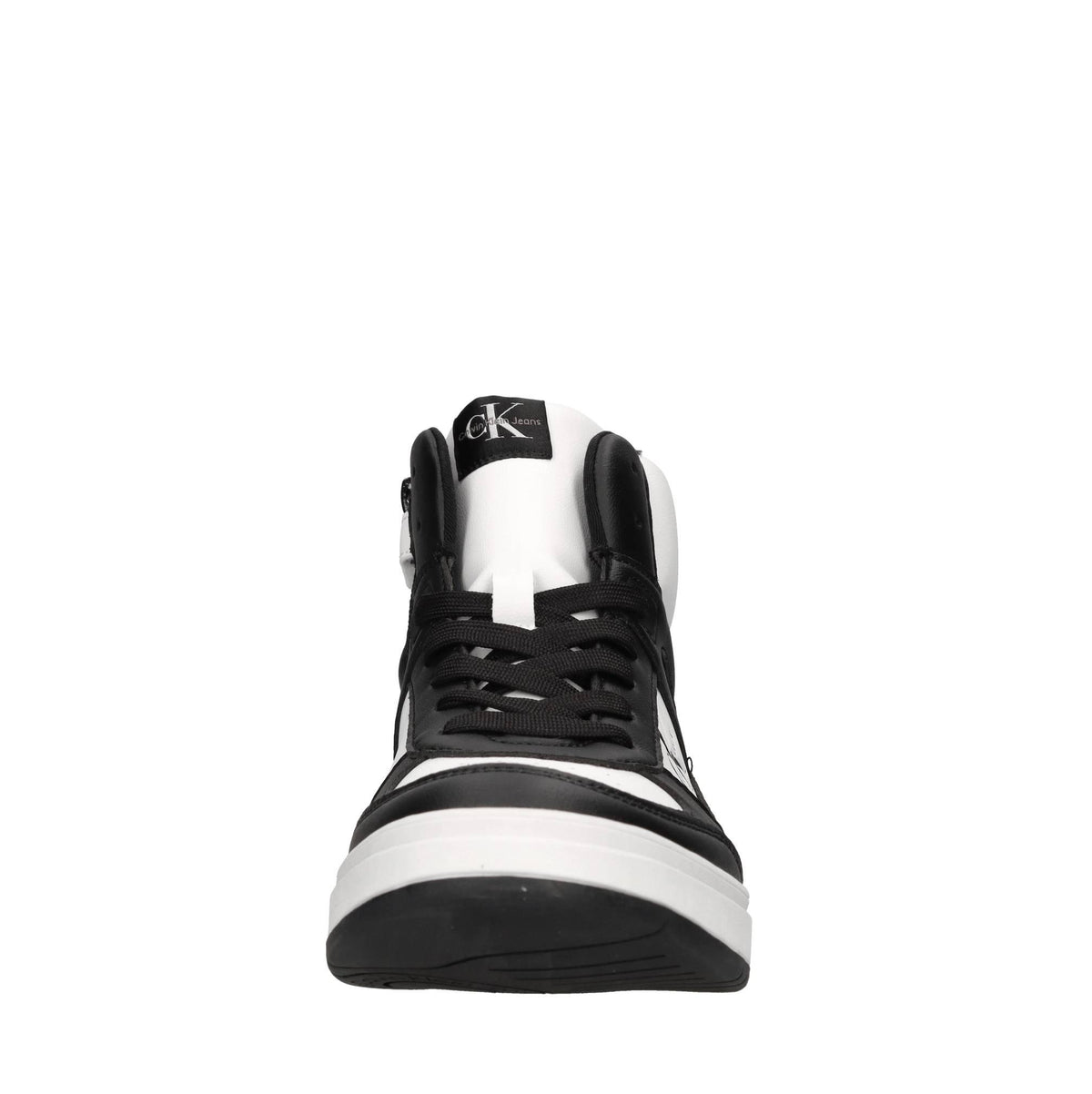 Sneakers in ecopelle e tessuto 