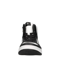 Sneakers in ecopelle e tessuto 