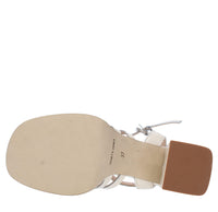 Sandali in pelle lucida 