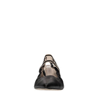 Décolleté slingback in pelle 