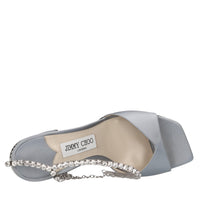 Sandali in raso e strass 