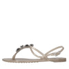 CASADEI Sandali flat Jelly in PVC  e Swarovski