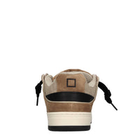 Sneakers in camoscio e tessuto 