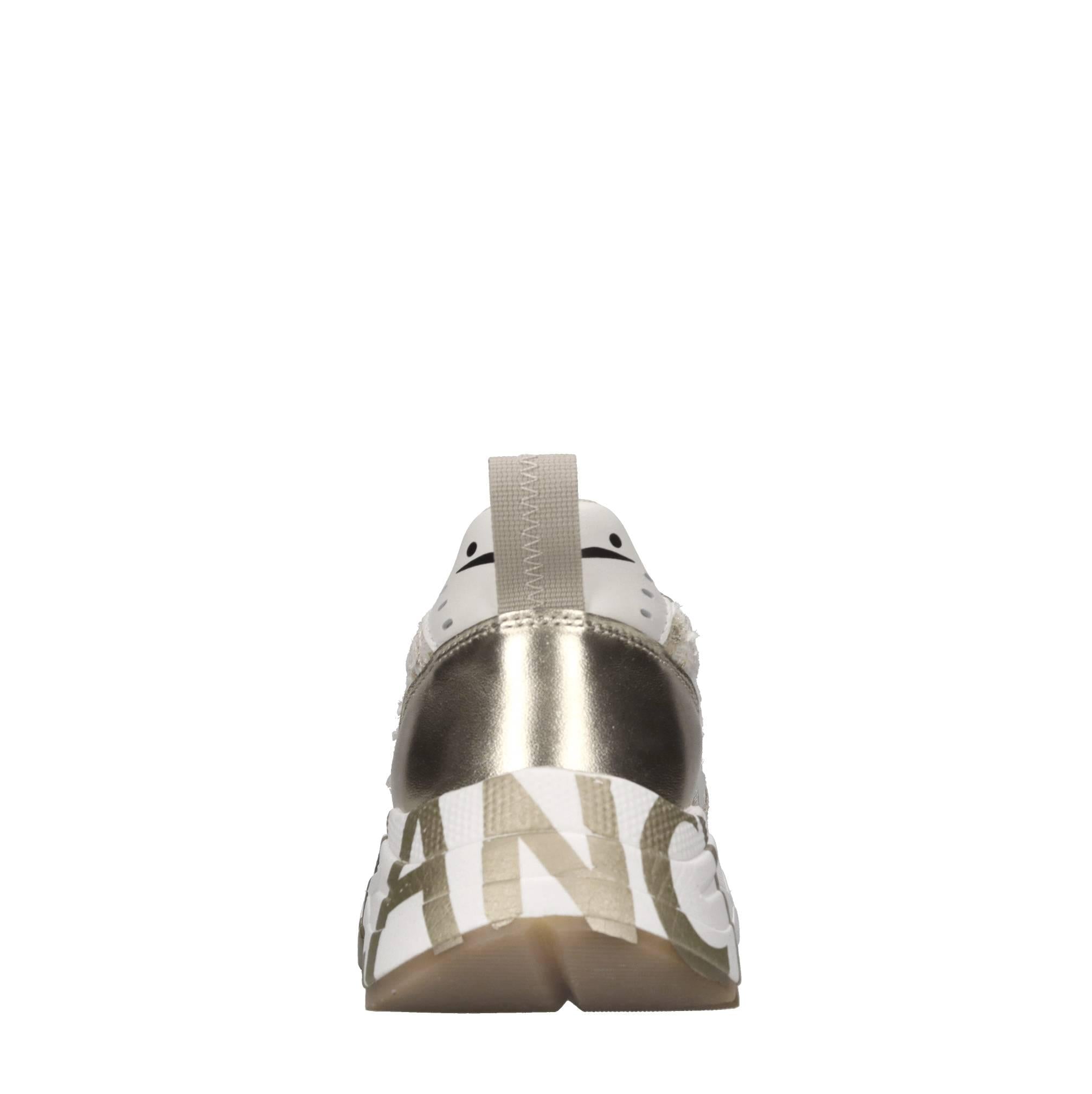 Sneakers in camoscio e tessuto con paillettes 