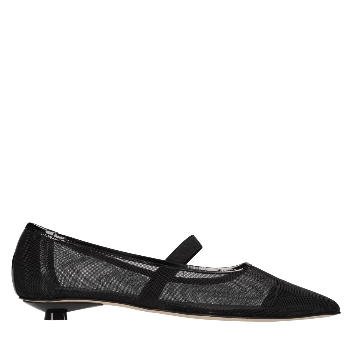 Ballerine in rete di tessuto 