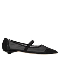 Ballerine in rete di tessuto 