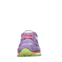 Sneakers in camoscio e tessuto 