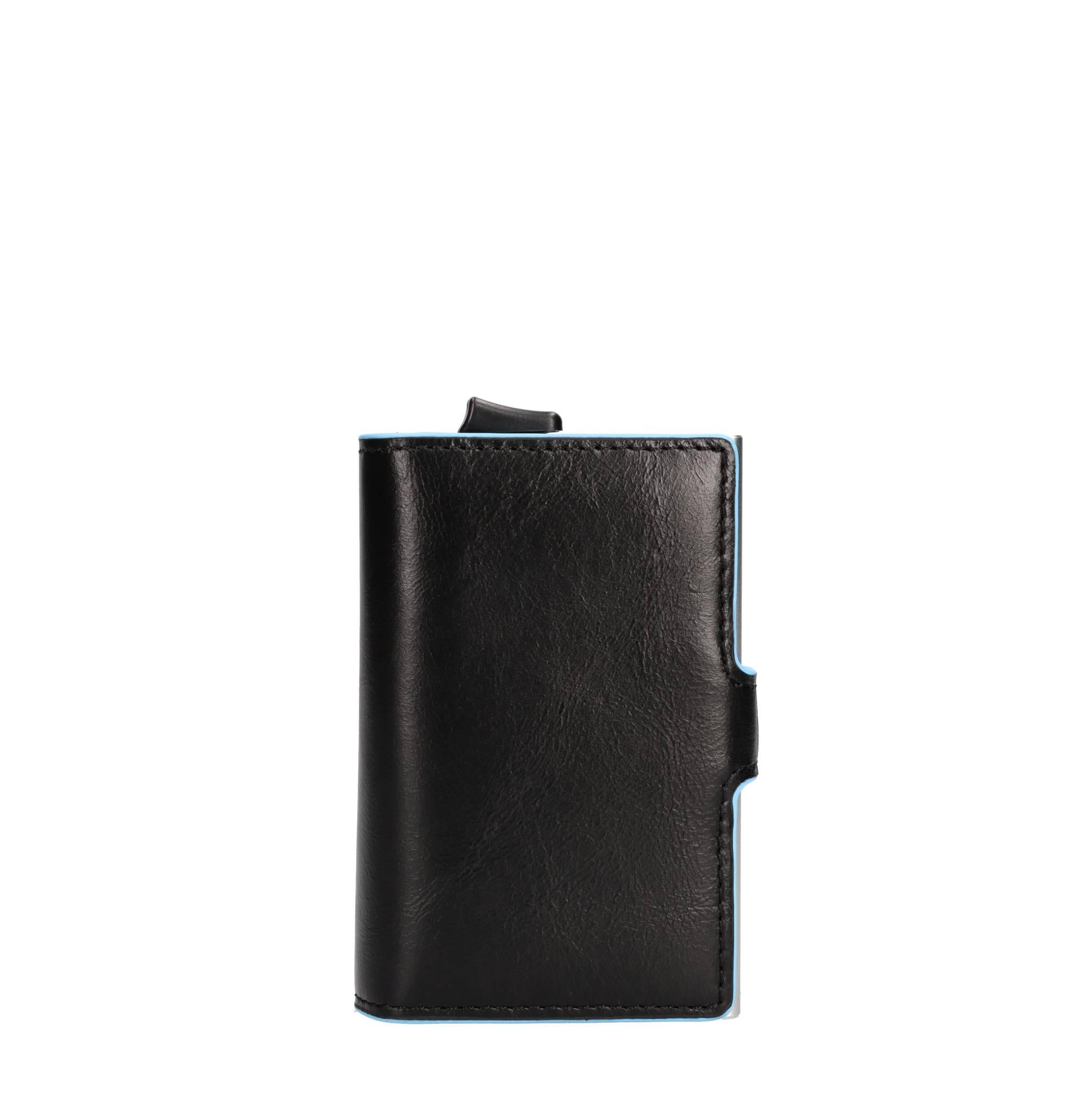 Portafoglio e porta carte di credito in pelle 