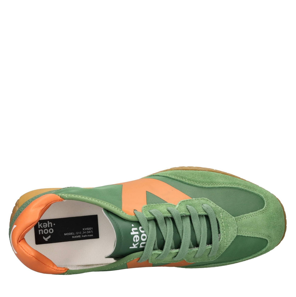 Sneakers in camoscio ecopelle e tessuto 