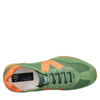 Sneakers in camoscio ecopelle e tessuto 