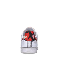 Sneakers in ecopelle e tessuto 