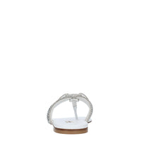 Sandali Flat infradito CASADEI modello STRATOSPHERE tessuto strass e pelle 