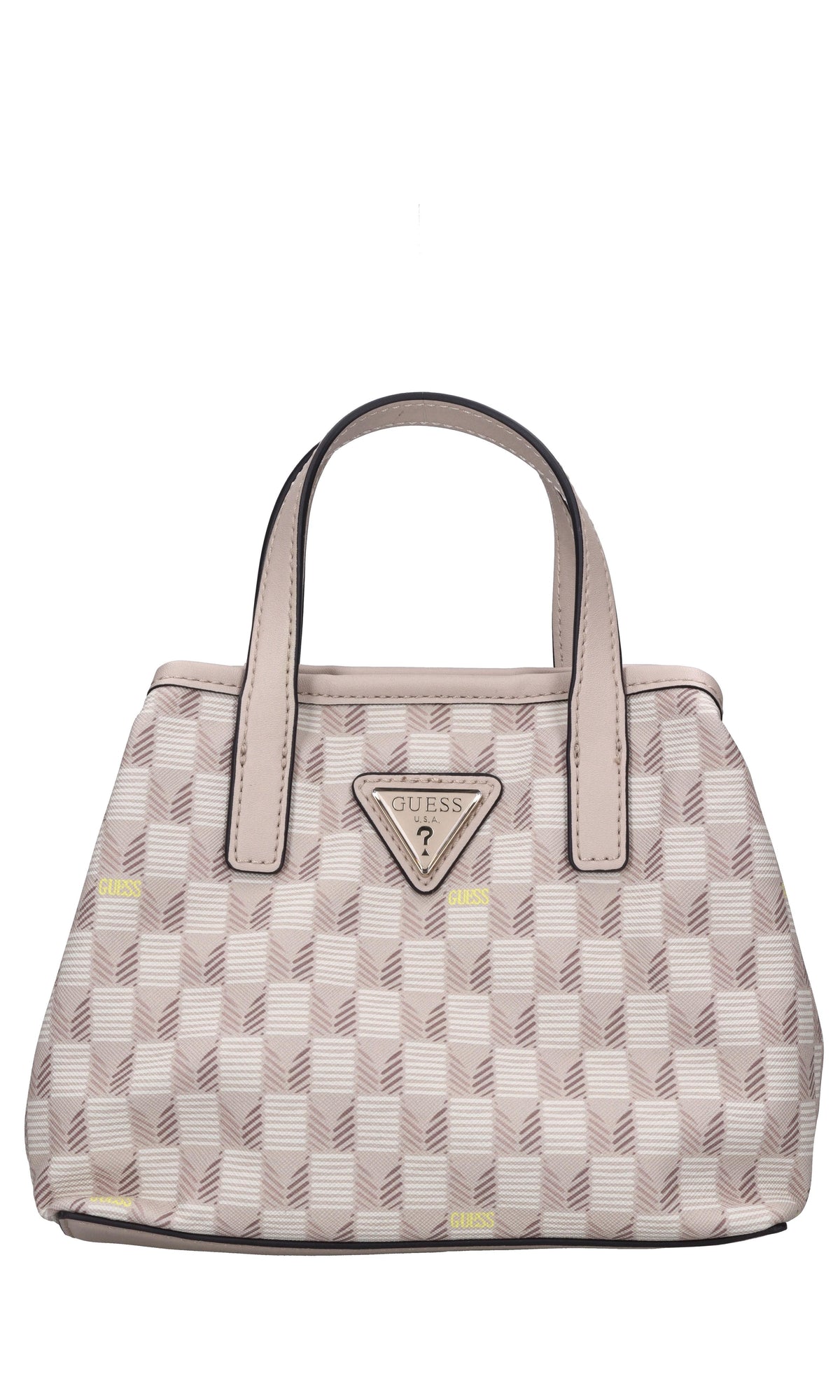 Borsa in ecopelle G Wave stampa geometrica 
