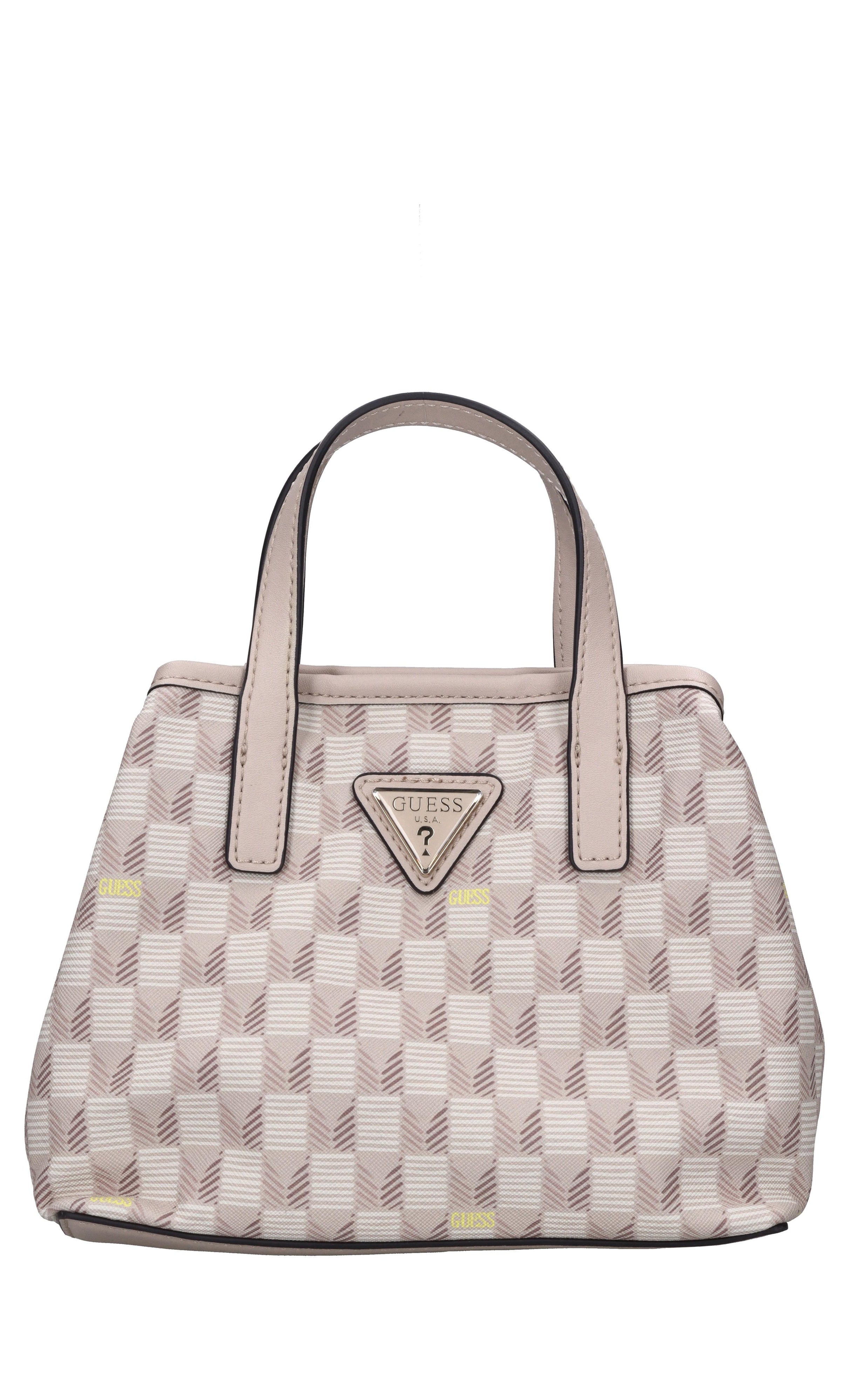 Borsa in ecopelle G Wave stampa geometrica 