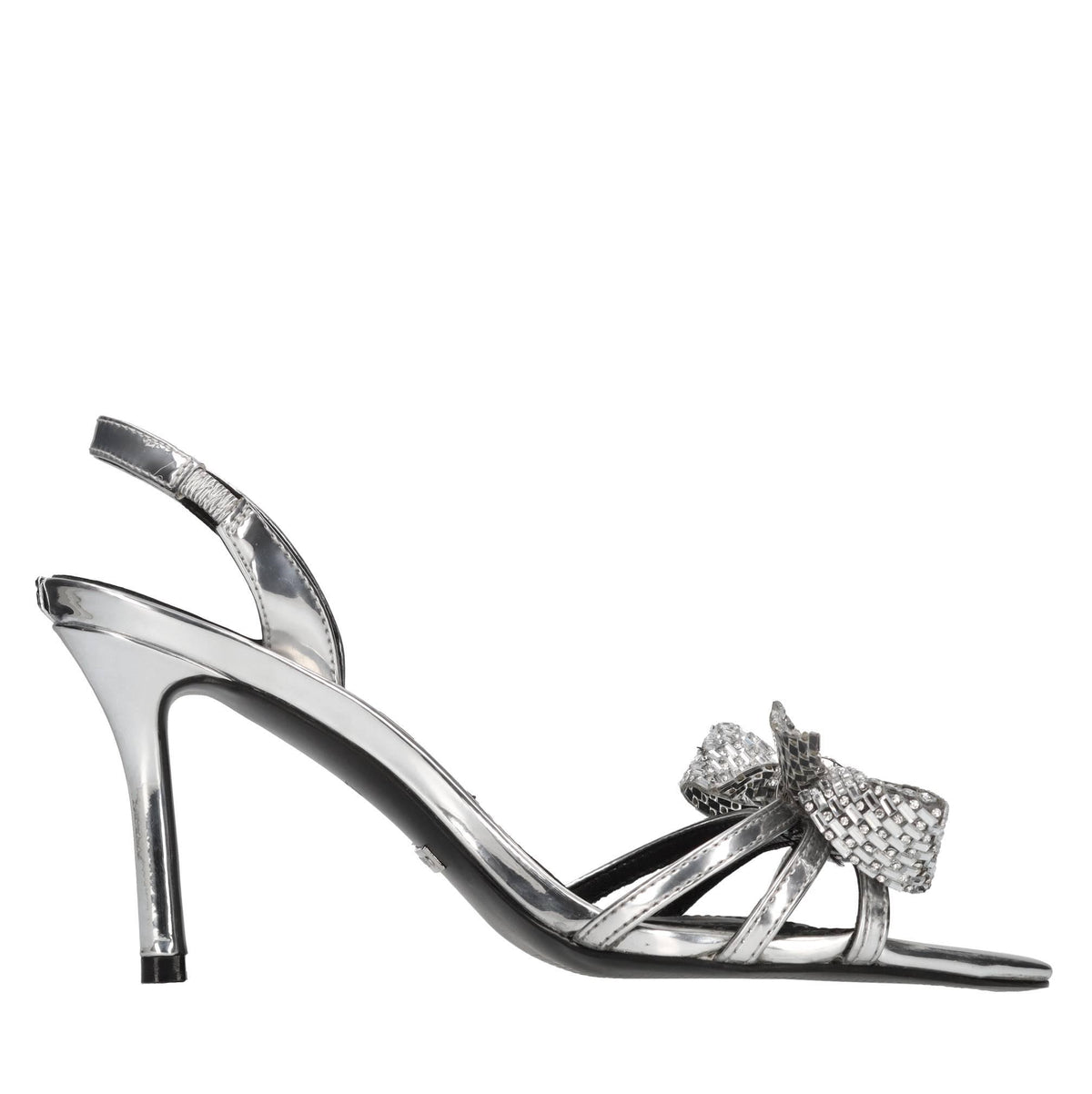 Sandali in ecopelle e strass 