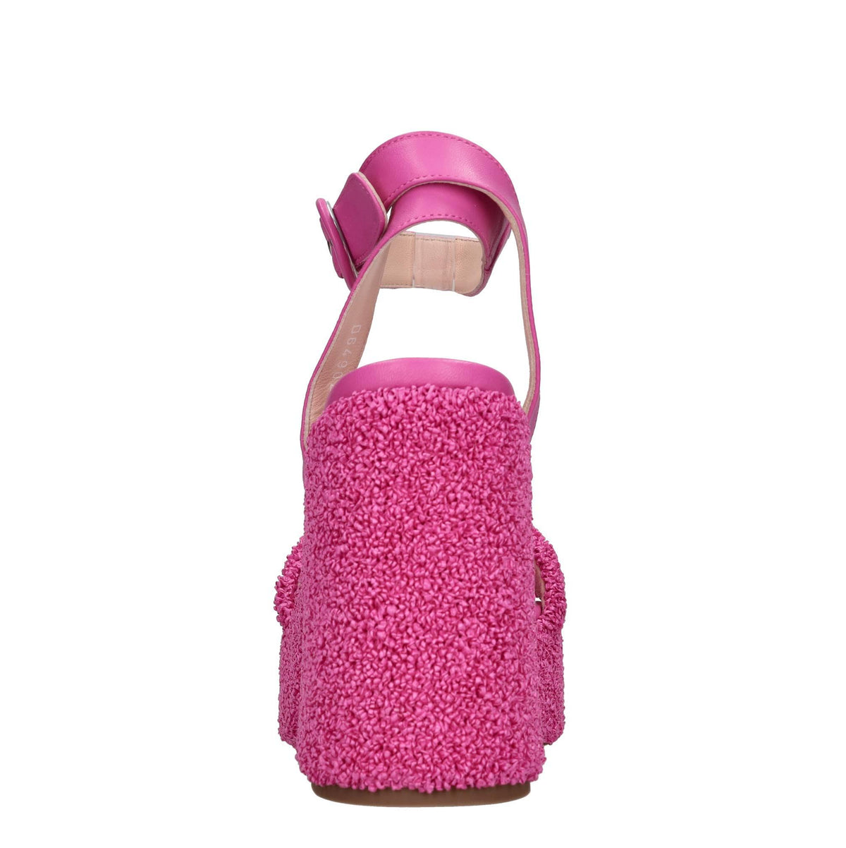 Sandali in pelle e rafia 