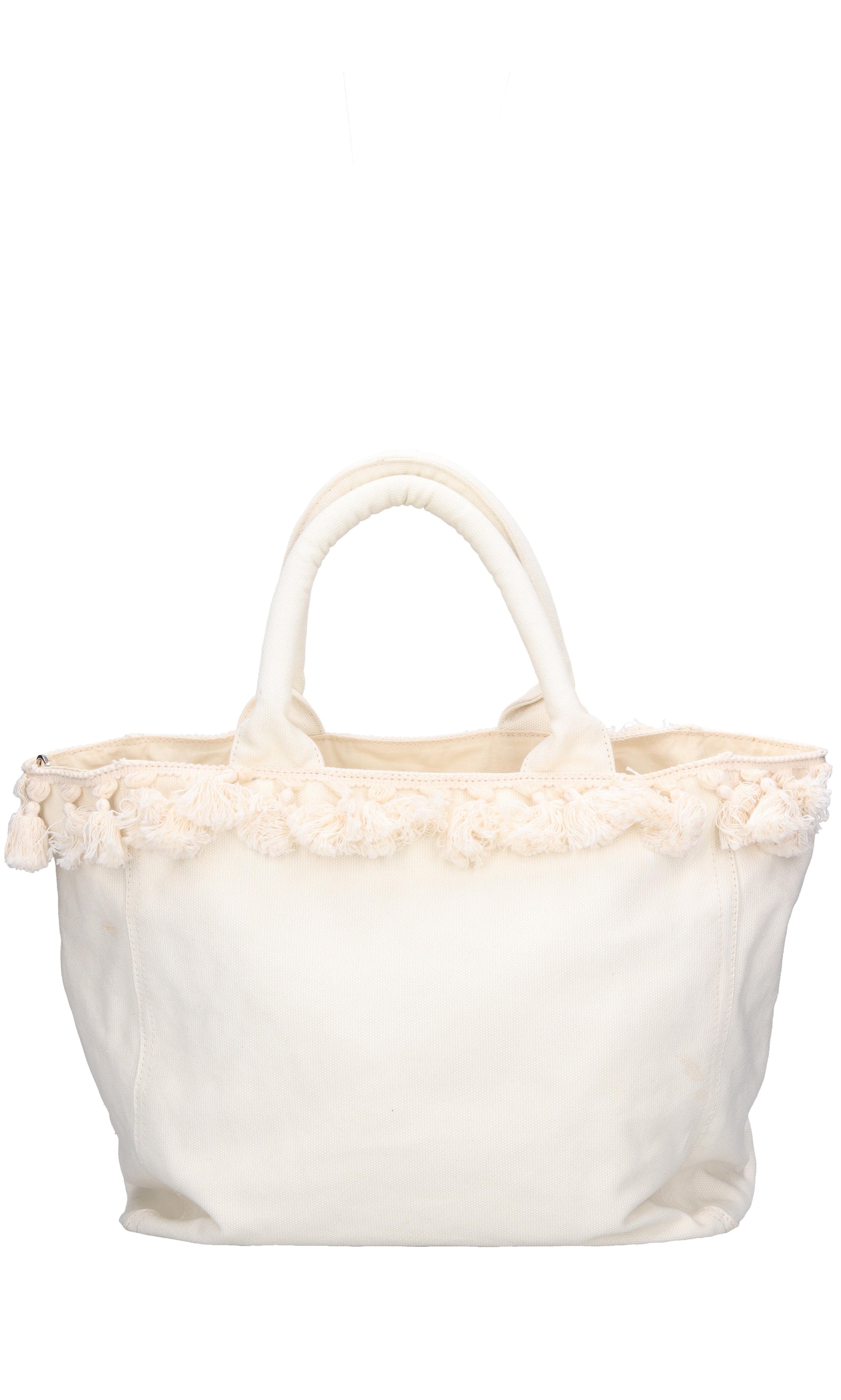 Shopping bag in canvas con nappine. 