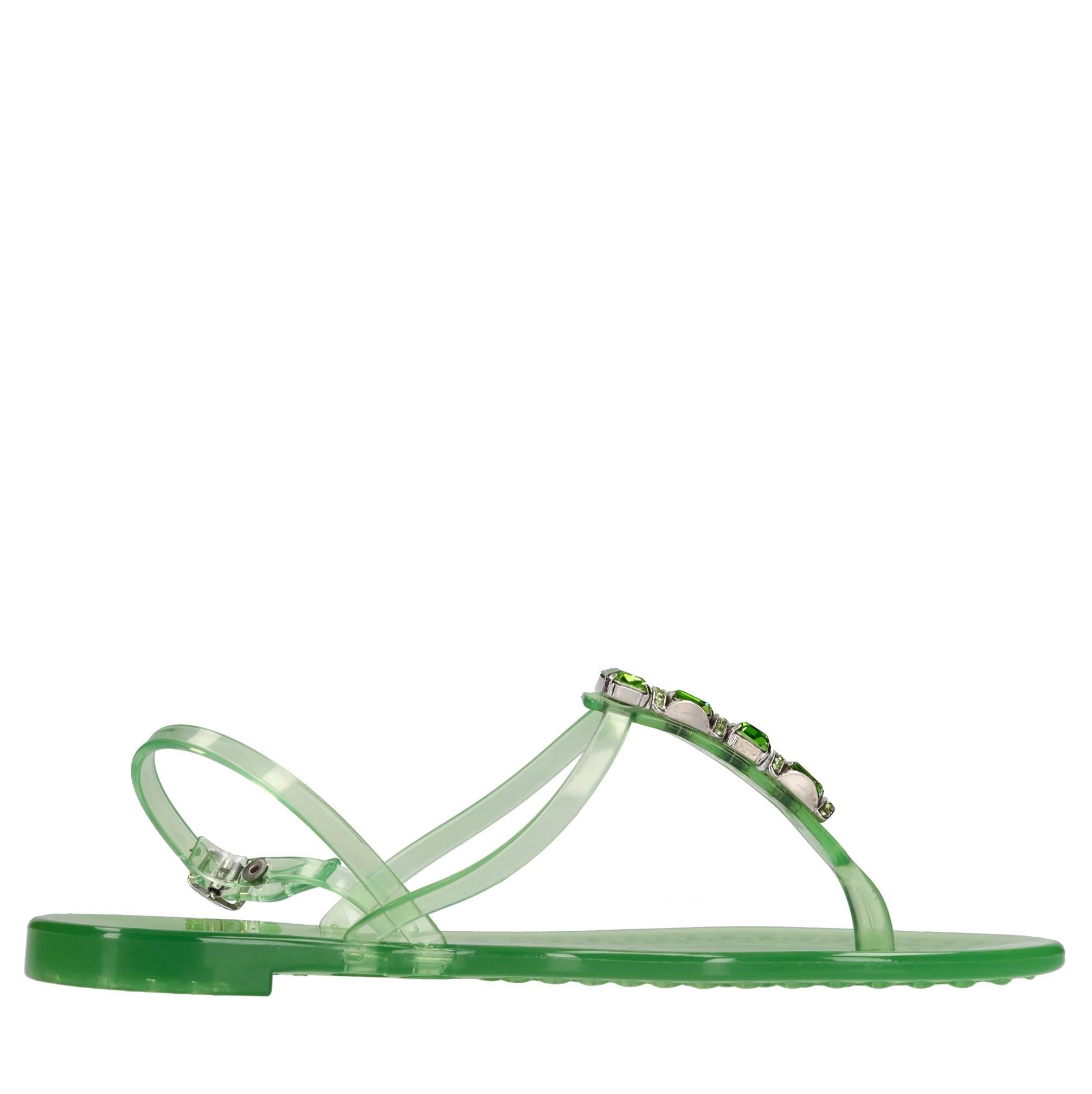 Sandali flat Jelly in PVC  e Swarovski 