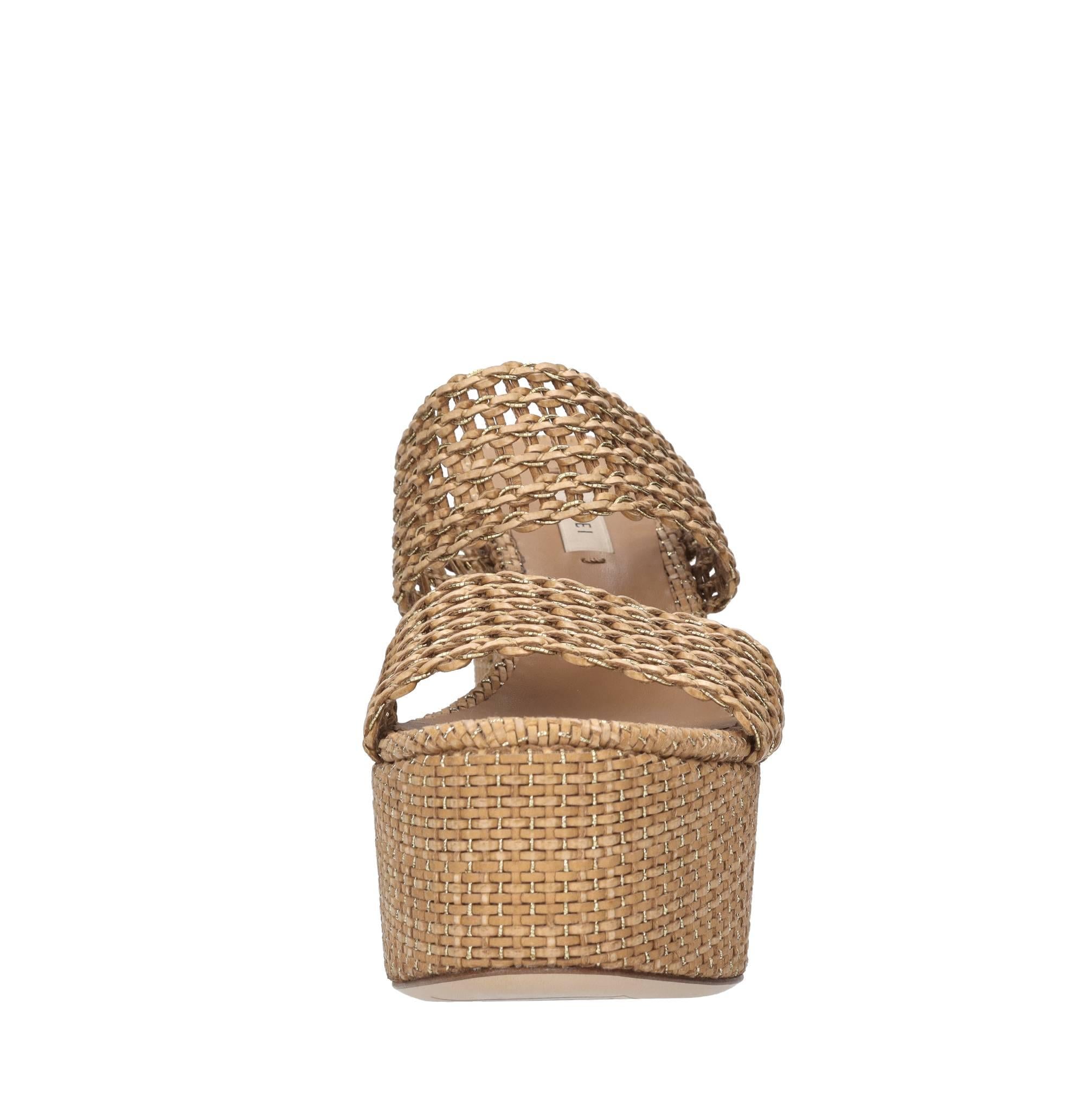 Mules Goldeneye in pelle 