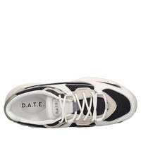 Sneakers in pelle e tessuto 