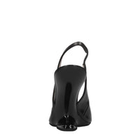 Décolleté slingback in pelle 