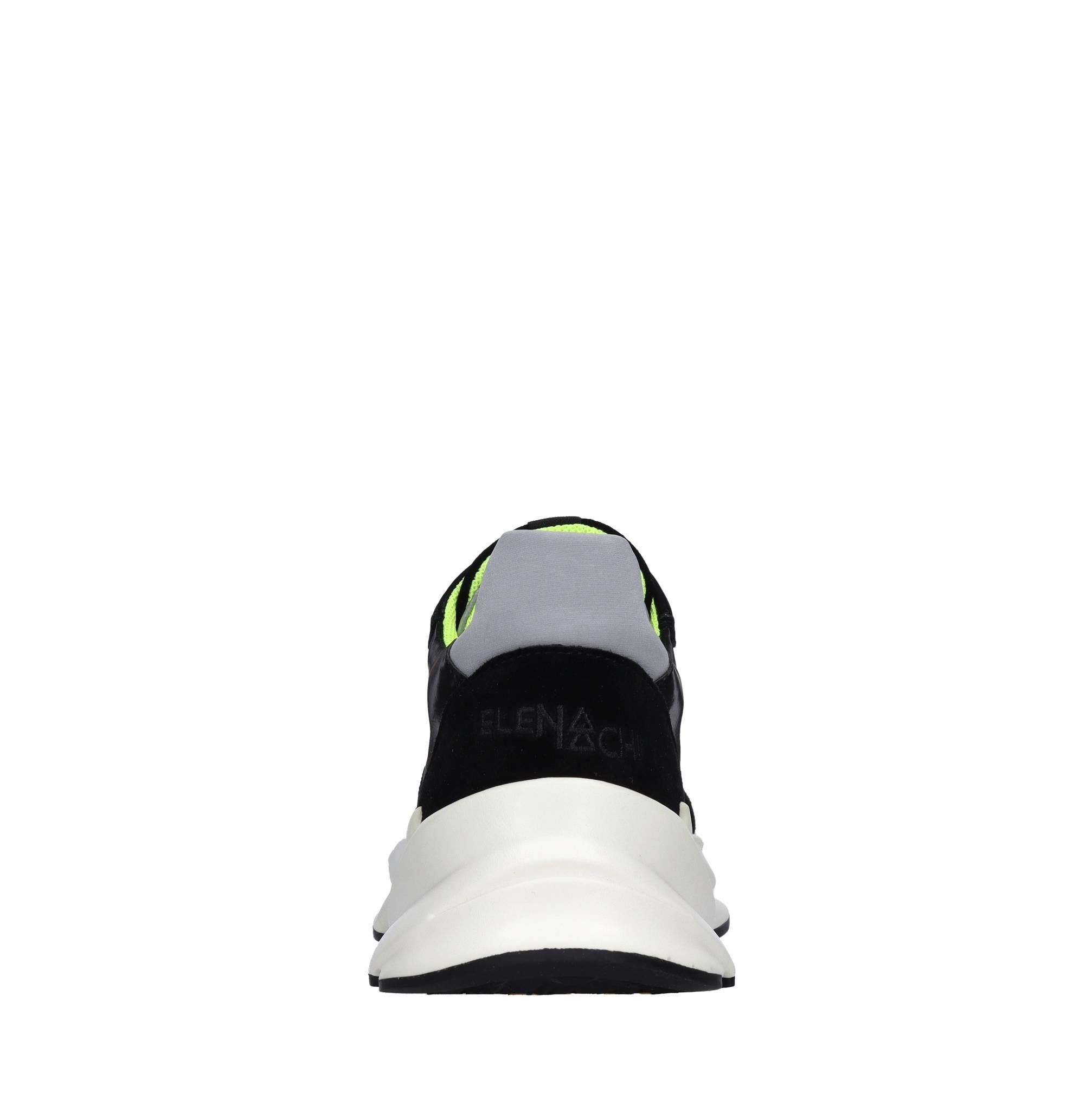 Sneakers in pelle e tessuto 