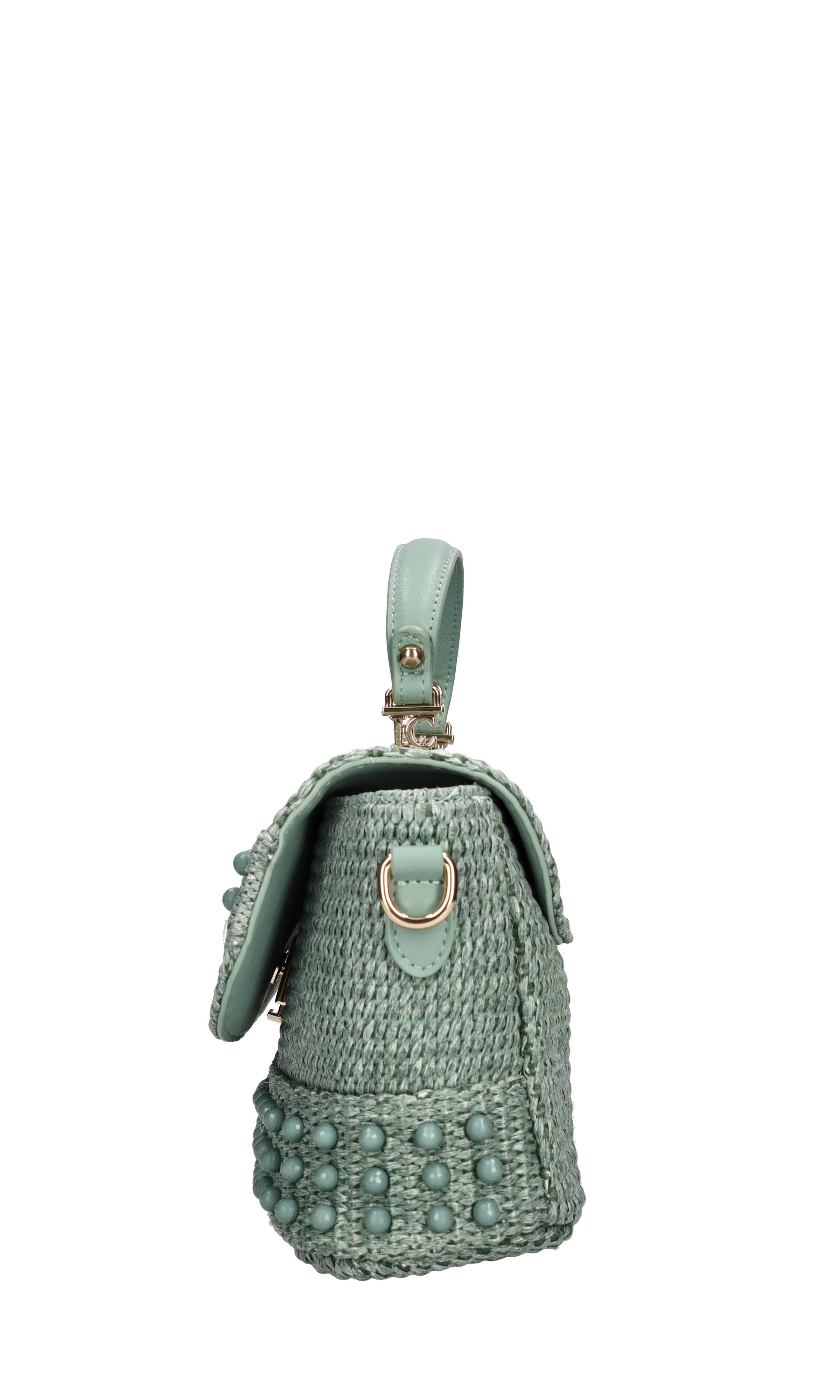 Borsa MALIBU in ecopelle e rafia 