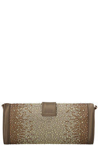 Borsa Night Edition in raso e strass 