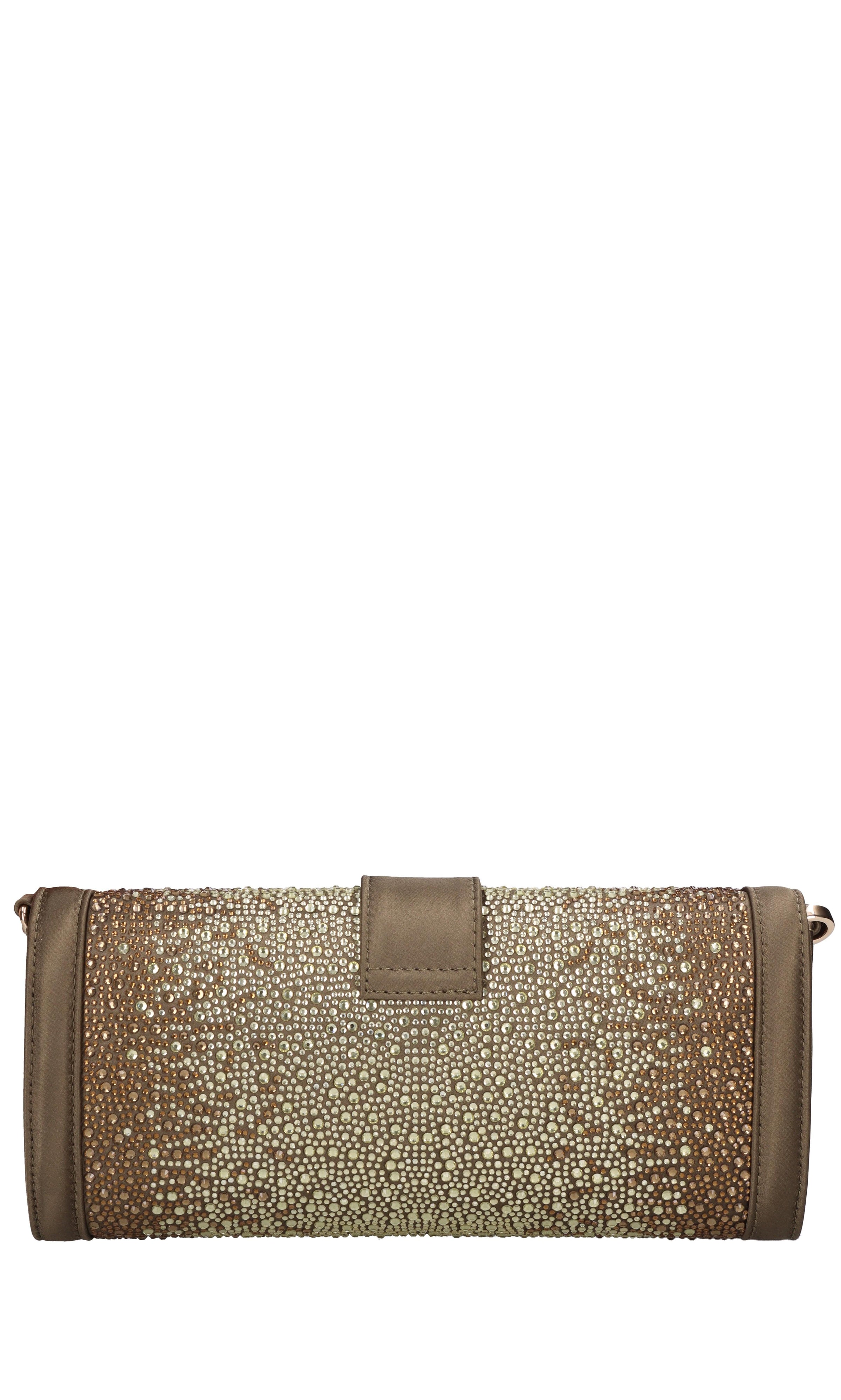 Borsa Night Edition in raso e strass 